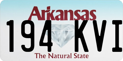 AR license plate 194KVI