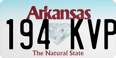 AR license plate 194KVP