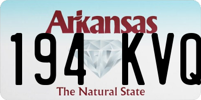 AR license plate 194KVQ