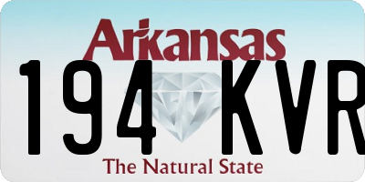 AR license plate 194KVR