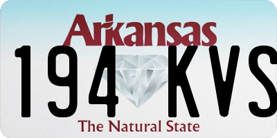 AR license plate 194KVS