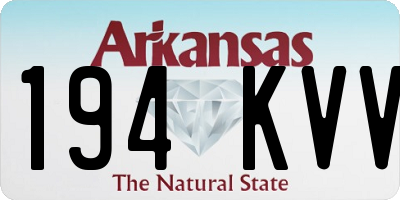 AR license plate 194KVV