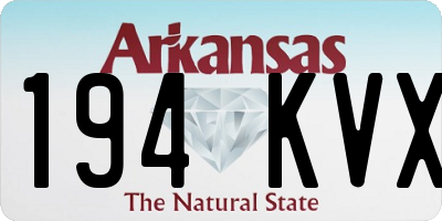 AR license plate 194KVX