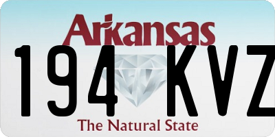 AR license plate 194KVZ