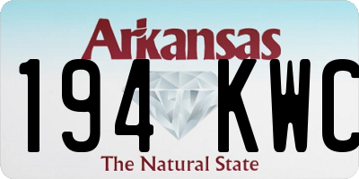 AR license plate 194KWC