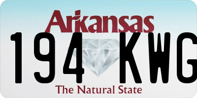AR license plate 194KWG
