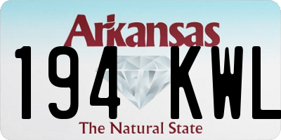AR license plate 194KWL
