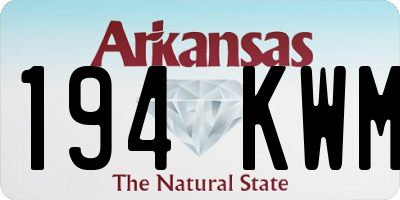 AR license plate 194KWM