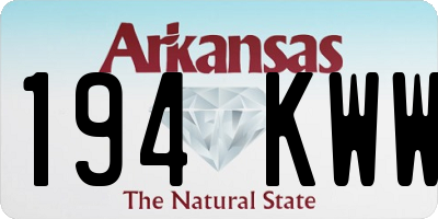 AR license plate 194KWW