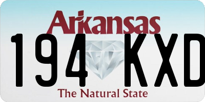 AR license plate 194KXD