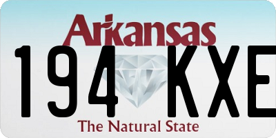 AR license plate 194KXE