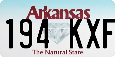 AR license plate 194KXF