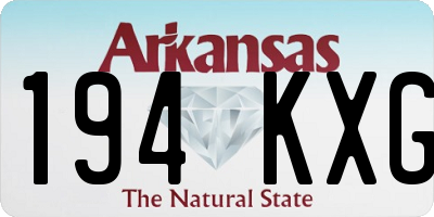 AR license plate 194KXG