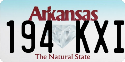 AR license plate 194KXI
