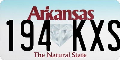 AR license plate 194KXS