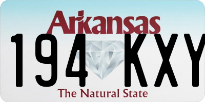 AR license plate 194KXY