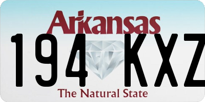 AR license plate 194KXZ