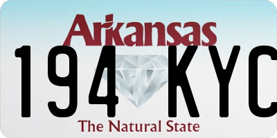AR license plate 194KYC