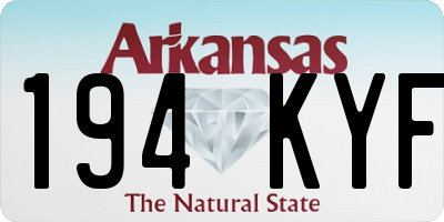 AR license plate 194KYF