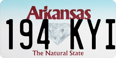 AR license plate 194KYI