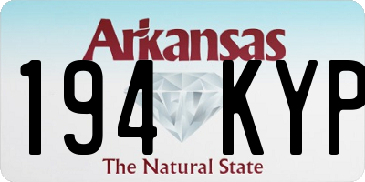 AR license plate 194KYP