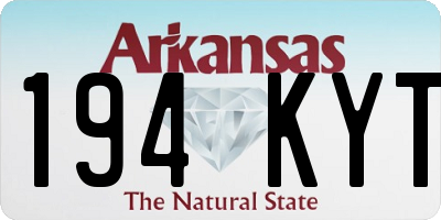 AR license plate 194KYT