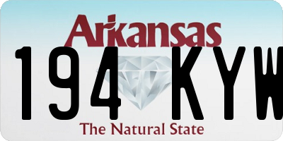 AR license plate 194KYW