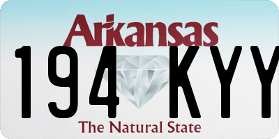 AR license plate 194KYY