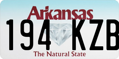 AR license plate 194KZB