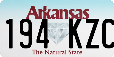 AR license plate 194KZC