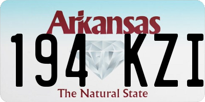 AR license plate 194KZI