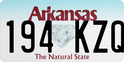 AR license plate 194KZQ