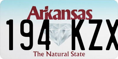 AR license plate 194KZX