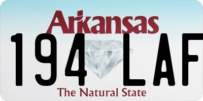 AR license plate 194LAF