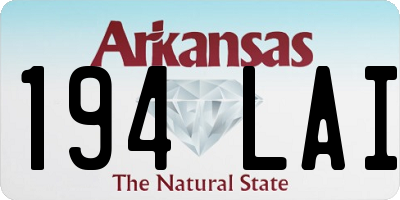 AR license plate 194LAI