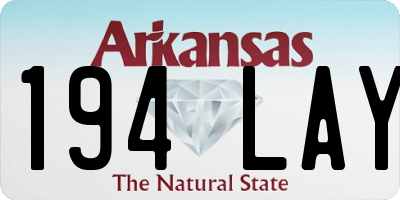 AR license plate 194LAY