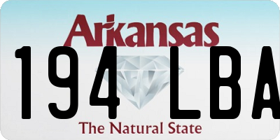 AR license plate 194LBA