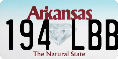 AR license plate 194LBB