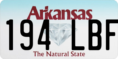 AR license plate 194LBF