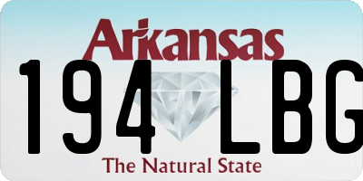 AR license plate 194LBG