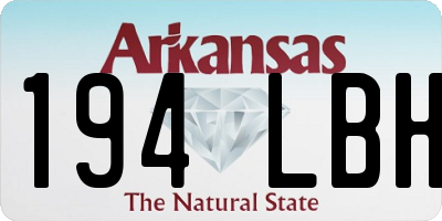 AR license plate 194LBH