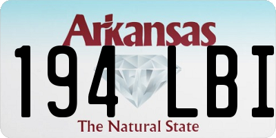 AR license plate 194LBI