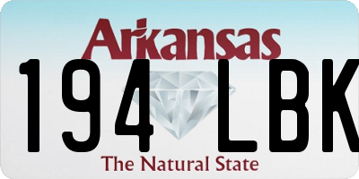 AR license plate 194LBK