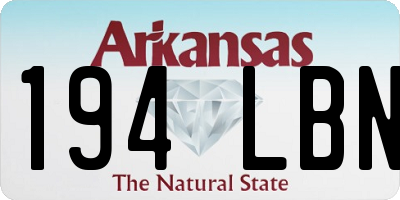 AR license plate 194LBN