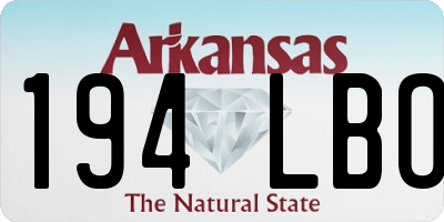 AR license plate 194LBO