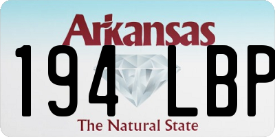 AR license plate 194LBP