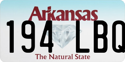 AR license plate 194LBQ
