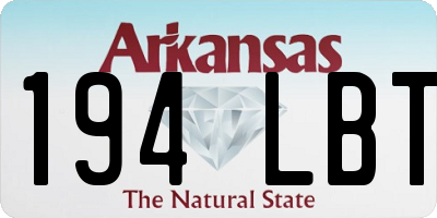 AR license plate 194LBT