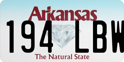 AR license plate 194LBW