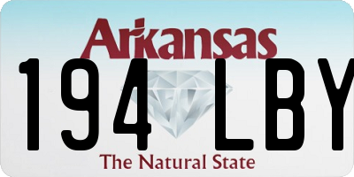 AR license plate 194LBY